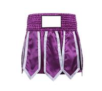 Dcfbkl Short de Muay Thaï à haute respirabilité, design flexible, confortable en polyester pour entraînement de combat intense et compétition, short de combat haute intensité