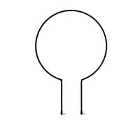 Dcfbkl Support rond en fer en forme de cœur pour plantes grimpantes - Support pour plantes grimpantes - Cadre pour tomates grimpantes - Support pour pot de fleurs et de vigne - Crochet d'échelle de