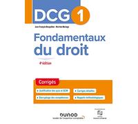 DCG 1 Fondamentaux du droit - Corrigés - 4e éd.