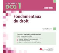 DCG 1 - Fondamentaux du droit: Cours et applications corrigées