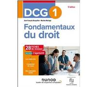 DCG 1 - Fondamentaux du droit - Fiches Jean-François Bocquillon (Auteur), Martine Mariage (Auteur)