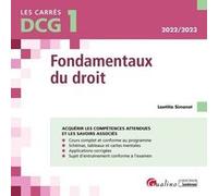DCG 1 - Fondamentaux du droit Laetitia Simonet (Auteur)