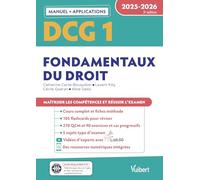 DCG 1 - Fondamentaux du droit : Manuel et Applications 2025-2026: Maîtriser les compétences et réussir l'examen