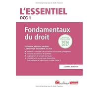 DCG 1 - Fondamentaux du droit: Nouveau programme 2026-2027 - Préparer, réviser, valider : la méthode gagnante du DCG