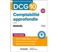 DCG 10 - Comptabilité approfondie - Manuel 2024-2025 - Marie-Pierre Mairesse - Dunod - broché - Scolaire / Universitaire