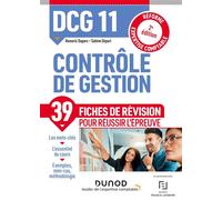 DCG 11 Contrôle de gestion - Fiches de révision Réforme Expertise comptable - 2nde édition - Romaric Duparc - Dunod - broché - Scolaire / Universitaire