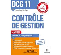 DCG 11 Contrôle de gestion - Manuel - 2e éd.