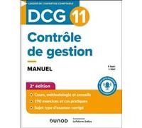 DCG 11 - Contrôle de gestion - Manuel - 2e éd.