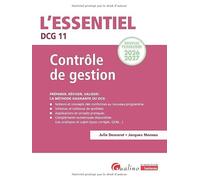 DCG 11 - Contrôle de gestion: Nouveau programme 2026 2027