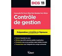DCG 11. Contrôle de gestion: Préparation complète à l'épreuve