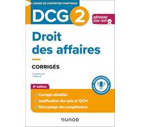 DCG 2 - Droit des affaires - Corrigés - Réforme 2026-2027