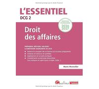 DCG 2 - Droit des affaires: Nouveau programme 2026 2027