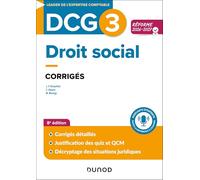 DCG 3 - Droit social - Corrigés - Réforme 2026-2027