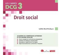 DCG 3 - Droit social: Cours et applications corrigées