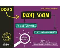 DCG 3. Droit social en 74 sketchnotes et 20 applications corrigées: Réviser autrement et surmonter les difficultés de l'épreuve