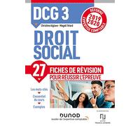 DCG 3 - Droit social - Fiches de révision - Réforme 2019-2020: Réforme Expertise comptable 2019-2020 (2019-2020)