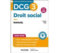 DCG 3 - Droit social - Manuel 2025-2026