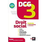 DCG 3 - Droit social - Manuel et applications