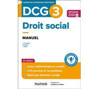 DCG 3 - Droit social - Manuel - Réforme 2026-2027 - Jean-François Bocquillon - Dunod - broché - Scolaire / Universitaire