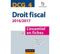 DCG 4 Droit fiscal: L'essentiel en fiches