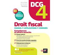 DCG 4 - Droit fiscal - Manuel et applications - Millésime 2022-2023