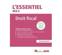 DCG 4 - Droit fiscal Nouveau programme 2026 2027 - Alexandra Brault - Gualino Eds - broché - Scolaire / Universitaire