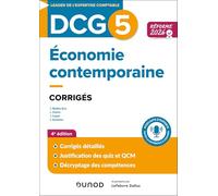 DCG 5 - Economie contemporaine - Corrigés - Réforme 2026-2027
