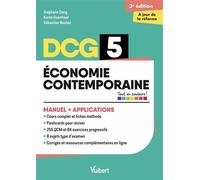 DCG 5 - Économie contemporaine : Manuel et Applications - Réforme 2026-2027 Maîtriser les compétences et réussir l'examen - Stéphane Dang - Vuibert - broché - Scolaire / Universitaire