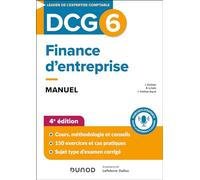 DCG 6 - Finance d'entreprise - Manuel - 4e éd. (2024-2025)
