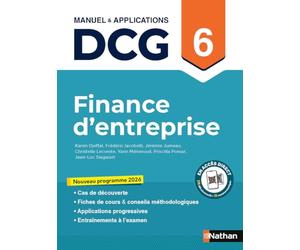 DCG 6 - Finance d'entreprise - Manuel & Applications - Nouveau programme 2026