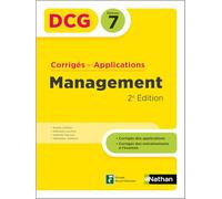 DCG 7 Management - Corrigés des applications - 2024-2025
