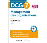 DCG 7 - Management - Corrigés - Réforme 2026-2027