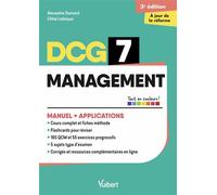 DCG 7 - Management : Manuel et Applications - Réforme 2026-2027 Maîtriser les compétences et réussir l'examen - Alexandre Dumand - Vuibert - broché - Scolaire / Universitaire