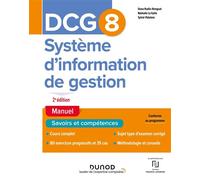 DCG 8 Systèmes d'information de gestion - Manuel 2nde édition - Oona Hengoat - Dunod - broché - Scolaire / Universitaire