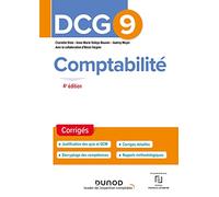 DCG 9 Comptabilité - Corrigés - 4e éd.