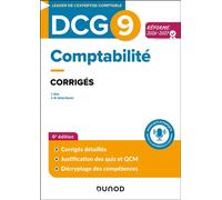 DCG 9 - Comptabilité - Corrigés - Réforme 2026-2027 - Charlotte Disle - Dunod - broché - Scolaire / Universitaire