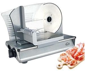 DCG Eltronic AS2470 WeGeek, Trancheuse électrique 150 W en acier inoxydable avec lame de 22 cm de diamètre, 150 W