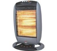 DCG Eltronic SA9223 Poêle halogène oscillant 1200W avec anti-basculement Noir/Gris