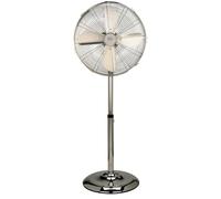 DCG Eltronic – Ventilateur sur pied – Métal chrome – 50 W – 40 cm – 4 pales