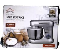 Mélangeur Planétaire de Cuisine Éléctrique Silver KM1401S 3 Fouets 1000W 4,5 L
