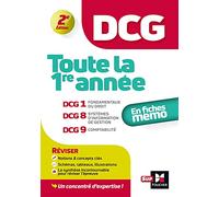 DCG - Toute la 1ère année du DCG 1, 8, 9 en fiches - Révision