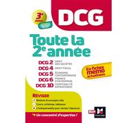 DCG - Toute la 2e année du DCG 2, 4, 5, 6, 10 en fiches - Révision 2024-2025