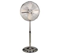 Dcg Ventilateur Sur Pied Métal Chrome 50W 40Cm 4 Pales