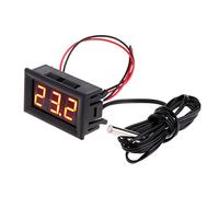Dchaochao Thermomètre numérique à LED pour voiture, température -50 ~ 110 °C CC 12 V (rouge)
