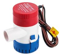 DCHOUSE 1100GPH Pompe de cale électrique 12 V DC Pompe de bateau submersible Pompe à eau de mer Pompe solaire pour bassins piscines, bateaux de pêche et camping-cars
