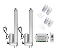 DCHOUSE Actionneur linéaire CC 12 V 1500 N 250 mm (10 pouces) - Course max 1500N - Actionneur technique linéaire - Avec contrôleur d'actionneur linéaire CC - Télécommande pour ouverture de porte