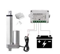 DCHOUSE Actionneur linéaire DC 12V 1500N, course maximale de 300mm, technologie linéaire, avec télécommande de commande d'actionneur linéaire 12V CC