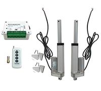 DCHOUSE Lot de 2 actionneurs linéaires 10,2 cm 12 V DC 100 mm avec télécommande sans fil pour moteur linéaire Supports de montage