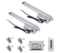 DCHOUSE Lot de 2 actionneurs linéaires de course de 30,5 cm 12 V CC 300 mm avec télécommande sans fil pour moteur linéaire Supports de montage