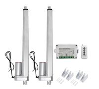 DCHOUSE Lot de 2 actionneurs linéaires de course de 35,6 cm 12 V CC 350 mm avec télécommande sans fil pour moteur linéaire Supports de montage